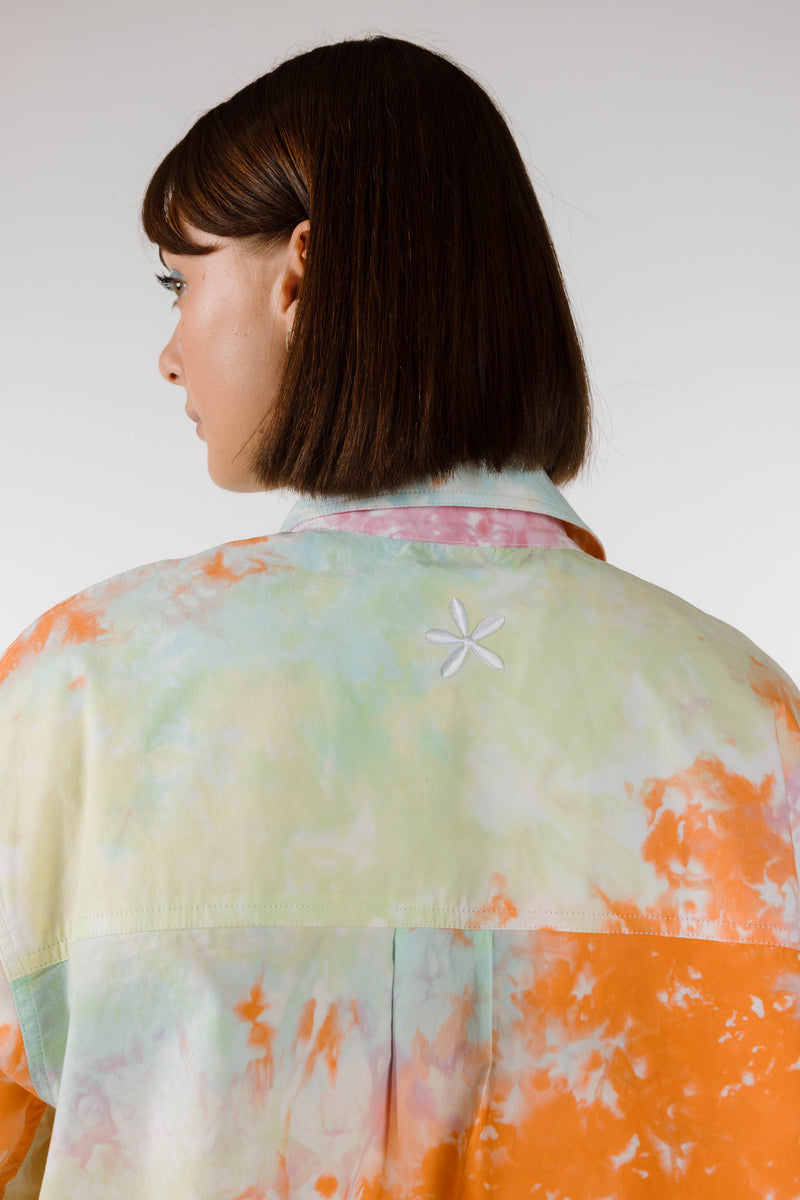 PRE ORDER ~ OCTOBER | KALEIDOSCOPE OVERSIZE POCKET SHIRT - Kaleidoscope Tie Dye