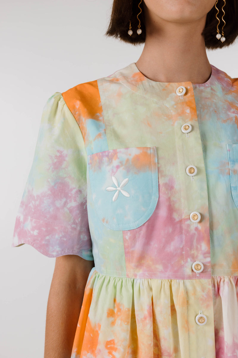 PRE ORDER ~ NOVEMBER | NEW WAVE SUN DRESS - Kaleidoscope Tie Dye