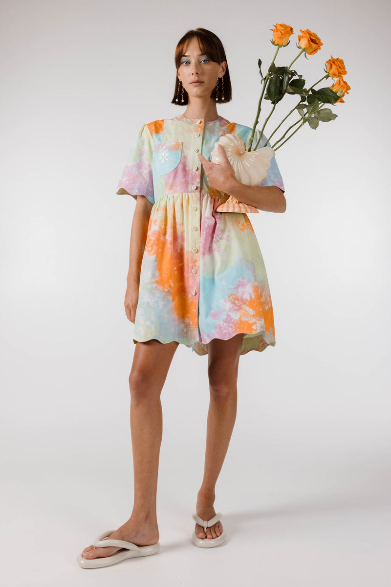 PRE ORDER ~ NOVEMBER | NEW WAVE SUN DRESS - Kaleidoscope Tie Dye