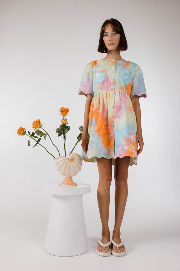 PRE ORDER ~ NOVEMBER | NEW WAVE SUN DRESS - Kaleidoscope Tie Dye