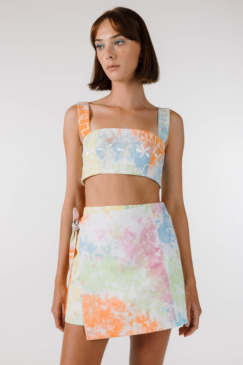 PRE ORDER ~ OCTOBER | KALEIDOSCOPE TIE WRAP SKIRT - Kaleidoscope Tie Dye