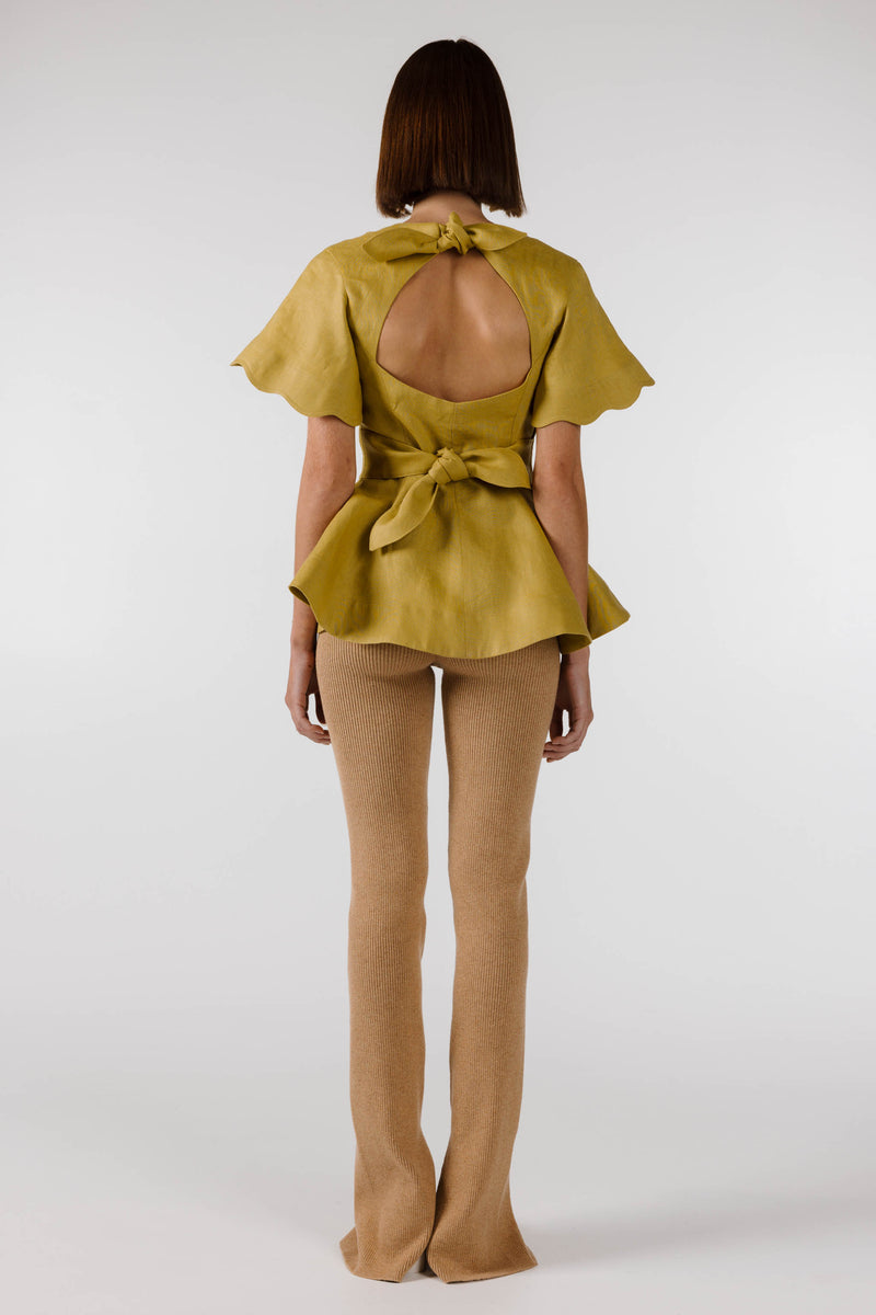 PRE ORDER ~ NOVEMBER | NEW WAVE FLOUNCE TOP - Olive