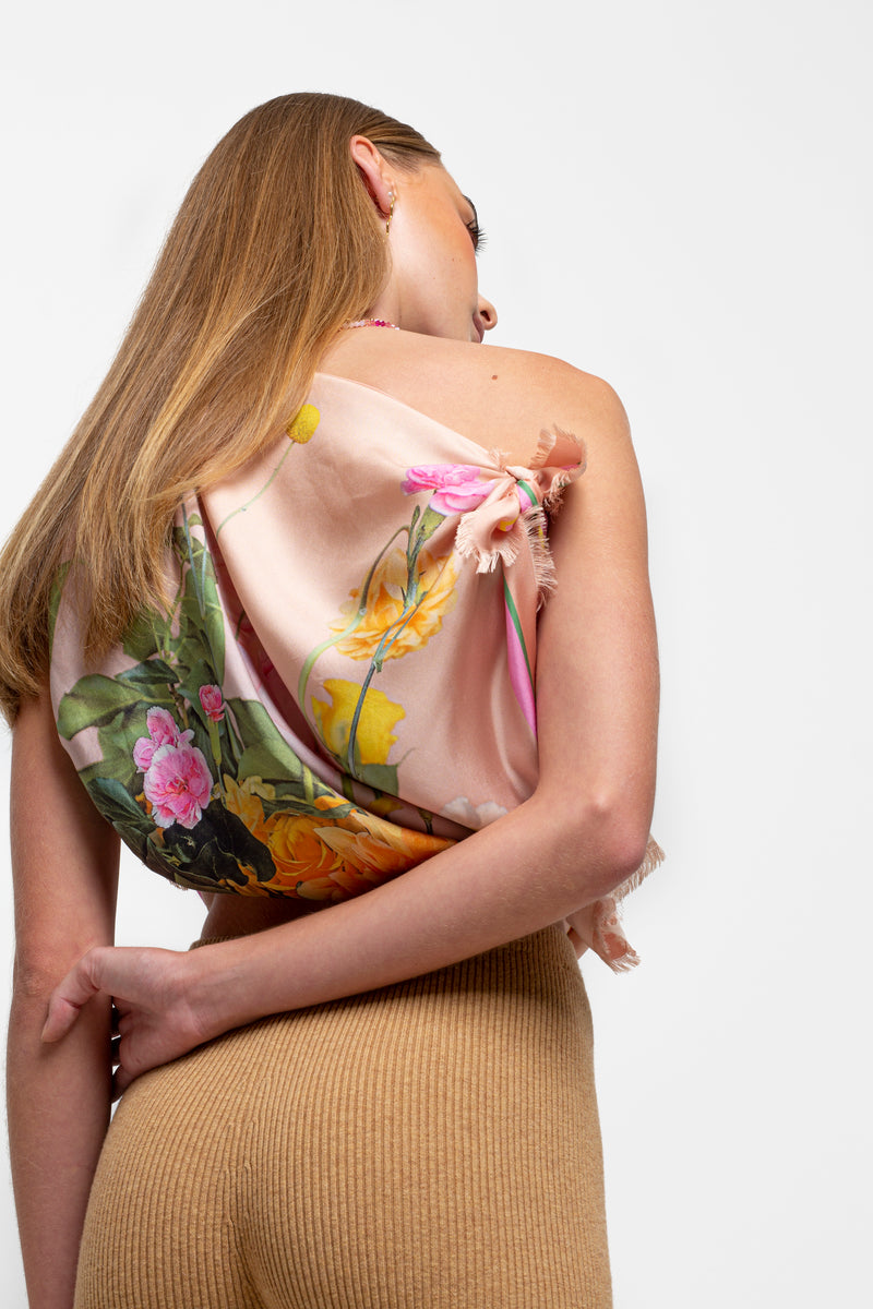 LA VIE EN ROSE SILK SCARF DUO