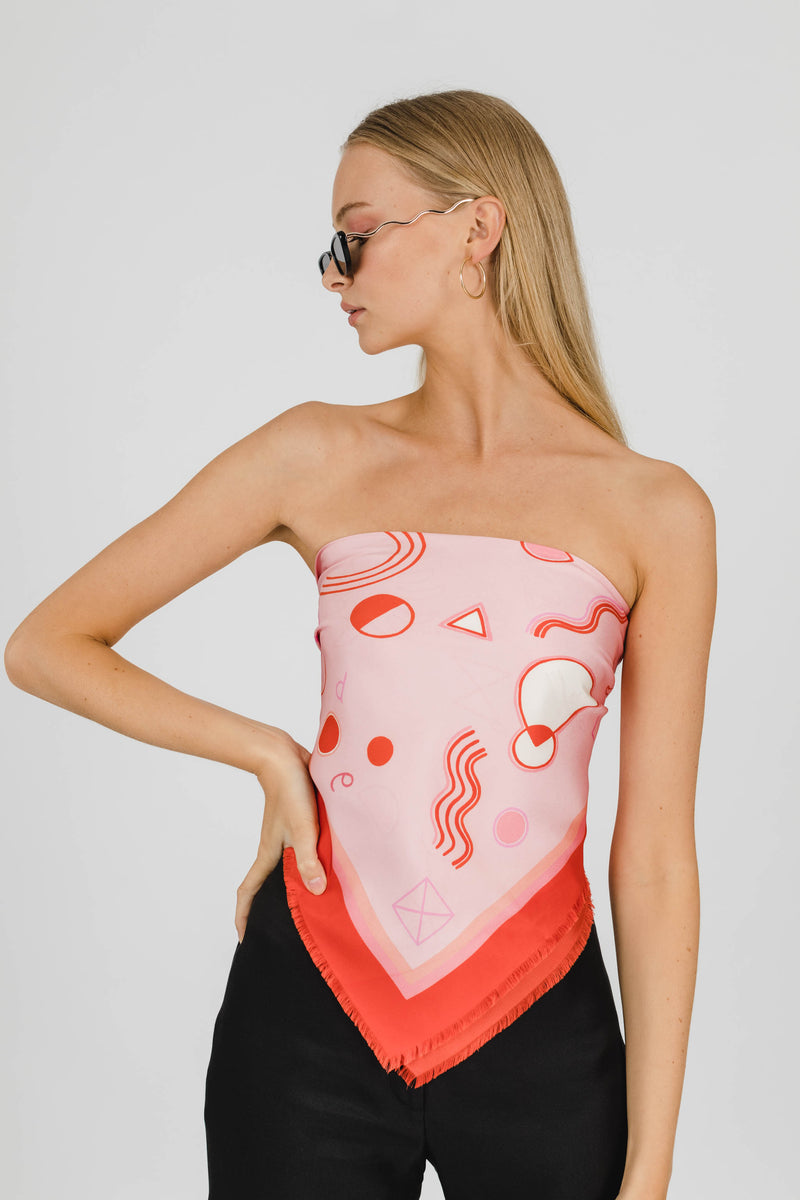 THE ISLAND SILK SCARF - PINK