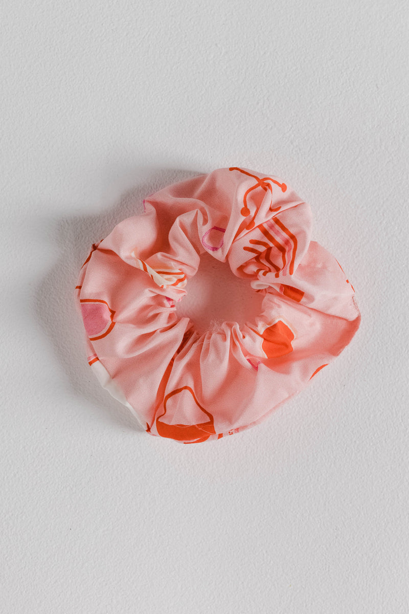 ISLAND COTTON SILK SCRUNCHIE - PINK